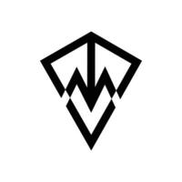 Brief tmv Logo Design Vektor