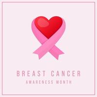 platt design bröstcancer medvetenhet affisch banner vektor illustration