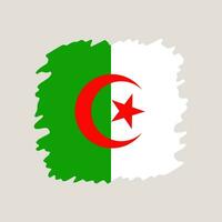 Algerien Grunge Flagge. Vektor Illustration National Flagge isoliert auf Licht Hintergrund