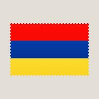 armenia flagga porto stämpel. vektor illustration nationell flagga isolerat på ljus bakgrund