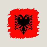 albania grunge flagga. vektor illustration nationell flagga isolerat på ljus bakgrund