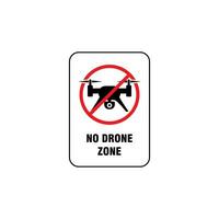 Nein Drohne Zone Zeichen Illustration Vektor, Nein Drohne erlaubt Symbol vektor