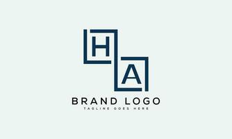 Brief Ha Logo Design Vektor Vorlage Design zum Marke.