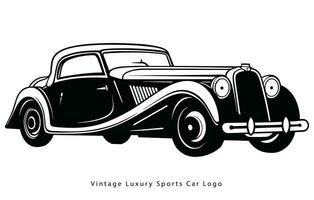 årgång lyx sporter bil design , klassisk årgång sporter bil. vektor och illustration