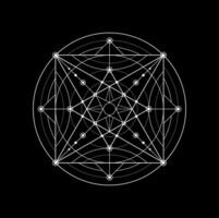 heilig Geometrie, spirituell Pentagramm oder Symbol vektor
