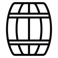 Barrel-Liniensymbol vektor