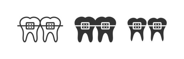 dental tandställning ikon. vektor illustration design.