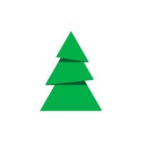 Weihnachten Baum Symbol. Vektor Illustration.