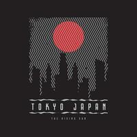 Tokyo Vektor Illustration und Typografie, perfekt zum T-Shirts, Hoodies, druckt usw