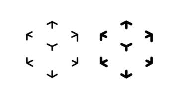 3d Würfel Symbole Satz. Würfel oder Platz Symbol. geometrisch Zahl Zeichen Vektor. vektor