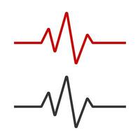 Herz schlagen Symbol. Rhythmus Monitor Symbol. Zeichen Impuls Vektor. vektor