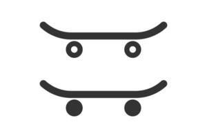 Skateboard Symbol. extrem Symbol. Zeichen Lebensstil Vektor. vektor
