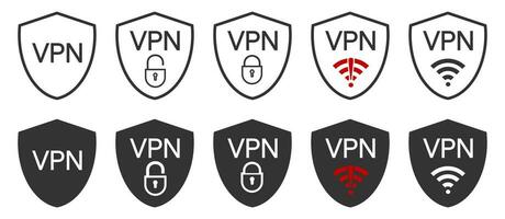 vpn Symbol. virtuell Privat Netzwerk Symbol. Zeichen Schutz interneted Vektor. vektor