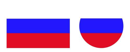 Flagge von Russland Symbol. Illustration von Weiss, Blau, und rot Farben von das Russisch Symbol. Zeichen Zustände Vektor. vektor