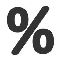 procent ikon. rabatt bricka symbol. tecken procentsats vektor. vektor