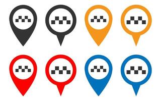 taxi pekare ikon. navigering symbol. tecken gps vektor. vektor