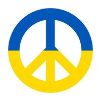 Frieden Ukraine Symbol. Blau und Gelb Farbe Flagge Symbol. Zeichen Liebe Vektor. vektor