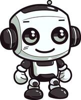 kosmisk cubot Plats ålder maskot logotyp design pixel paladin en mini robot ikon i vektor