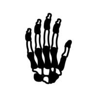 Hand Knochen Symbol im Vektor. Logo vektor