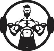 Fitness Schmiede Vektor Designs infundiert mit Bodybuilding und Übung Visuals dynamisch Fitness Kunst Vektor Symbole illustrieren Bodybuilding und Übung Fähigkeiten