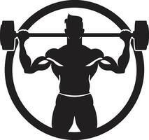 Stärke Haltung Übung Vektor Symbole im Bodybuilding Bodybuilding Entwurf Vektor Designs zum Fitness Symbole