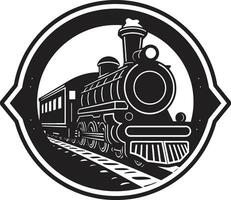 Dampf Lokomotive Ruhm schwarz Symbol gestern Eisenbahn Charme Vektor schwarz Design