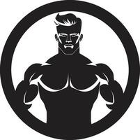 Fitness Formeln Vektor Symbole zum Bodybuilding und Übung geformt Silhouetten Übung Vektor Design zum Bodybuilding