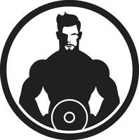 dynamisch Stärke Übung Vektor Symbole im Fitness Design mächtig posiert Bodybuilding Vektor Kunst zum Übung Designs