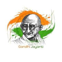 glad gandhi jayanti firande bakgrund vektor