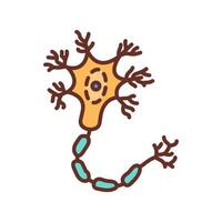 Neuron Symbol im Vektor. Logo vektor