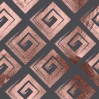 rosa guld geometriska sömlösa mönster bakgrund. vektor illustration