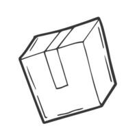 kartong låda vektor illustration på vit bakgrund