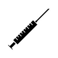 Spritze Symbol Vektor. Injektion Illustration unterzeichnen. Analysen Symbol. Impfstoff Logo. vektor