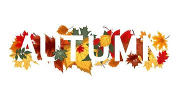 abstrakter Vektorillustrationshintergrund mit fallendem Herbstlaub