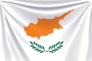 tillbaka flagga cypern vektor