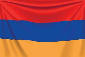 tillbaka flagga armenia vektor