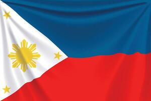 tillbaka flagga filippinerna vektor