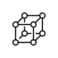 Rahmen Symbol. einfach Gliederung Stil. Wolke, einheimisch, reagieren, Atom, Computer Technologie Konzept. dünn Linie Symbol. Vektor Illustration isoliert.