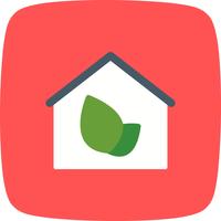 eco house vector icon