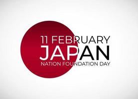 11 februari japan nation foundation dag bakgrund vektor