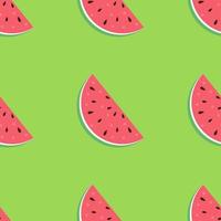 Wassermelone nahtlose Hintergrundmuster. Vektor-Illustration vektor