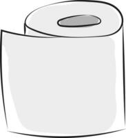 Gewebe Papier Bündeltoilette Papier bündeln Vektor oder Farbe Illustration