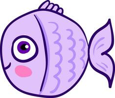Bild von süß Fisch, Vektor oder Farbe Illustration.