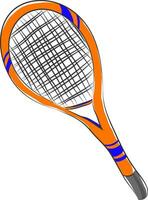 Clip Art von ein braun gefärbt Tennis schlägerbar Tennis Klingeln Pong Schläger Vektor oder Farbe Illustration
