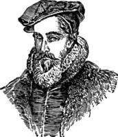 william cecil, årgång illustration vektor