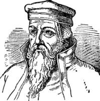 joachim camerarius, årgång illustration vektor