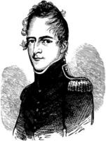 Haupt George Croghan, Jahrgang Illustration vektor