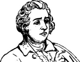 Edmund Burke, Vintage-Illustration vektor