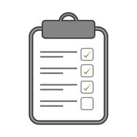 Vektor checklista ikon