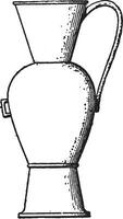 ägyptisch Vasen, Jahrgang Gravur. vektor